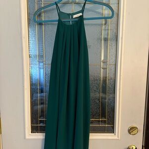 Everly Emerald Green Halter Mini Dress